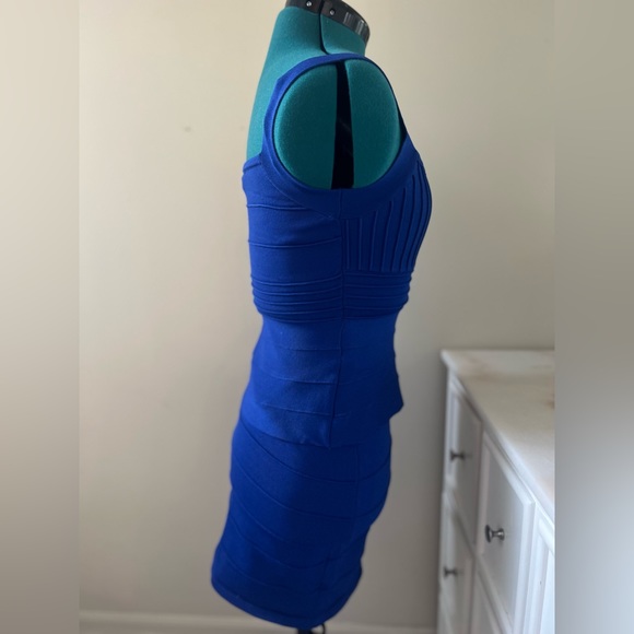 Wow Couture Bodycon Dress (Blue, Medium) - Picture 2 of 3